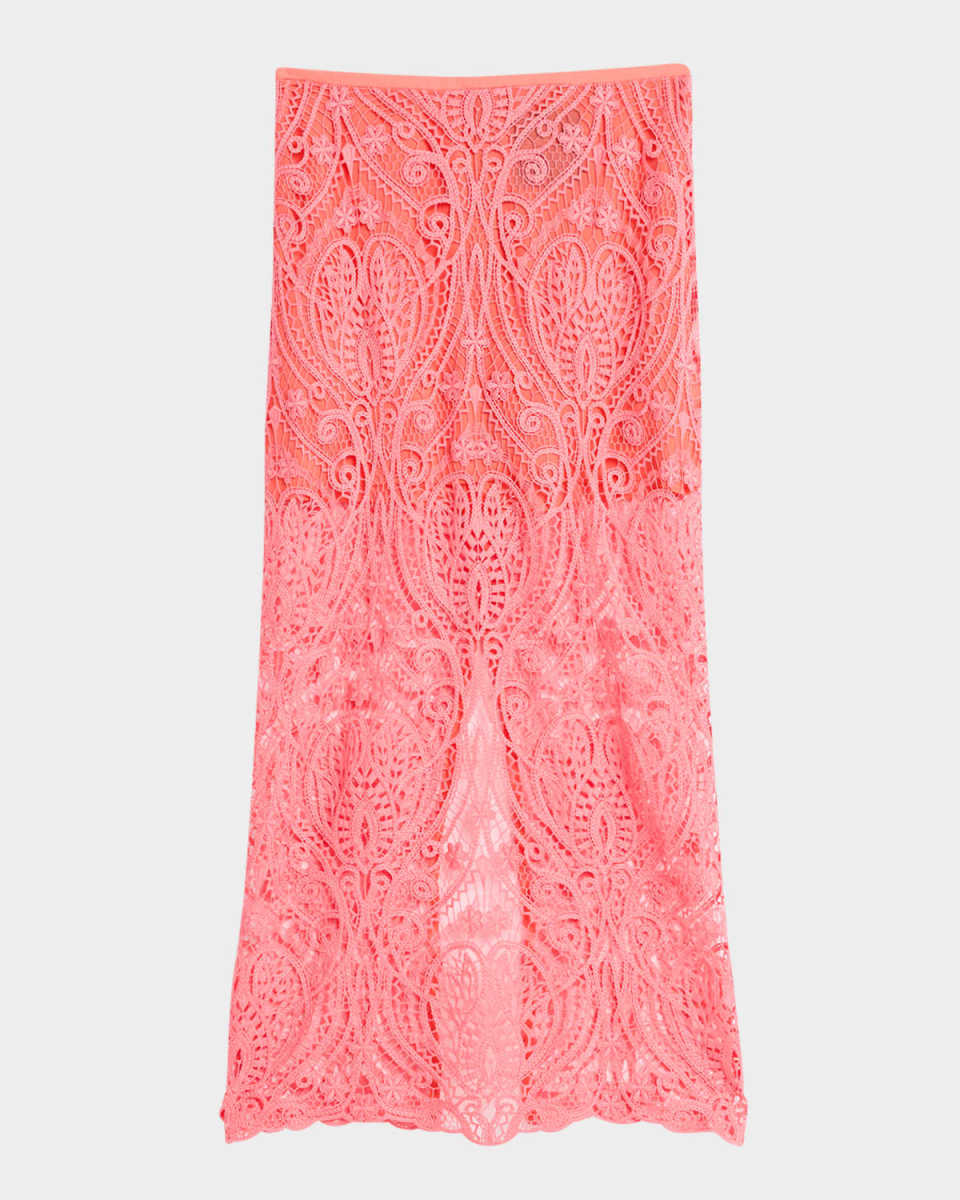 Rosey Lace Midi Skirt
